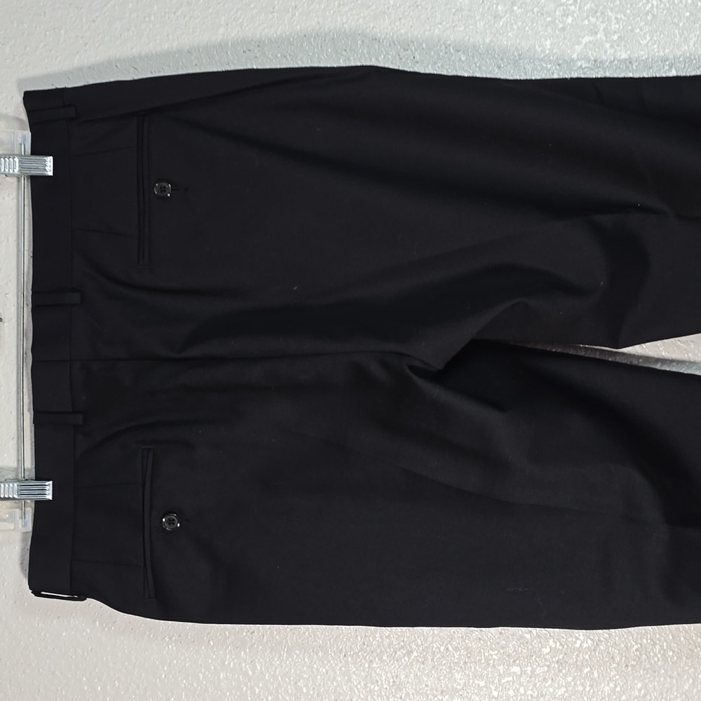 Lauren Ralph Lauren Black Lebel Classic Black Men's Dress Pants - Picture 6 of 10
